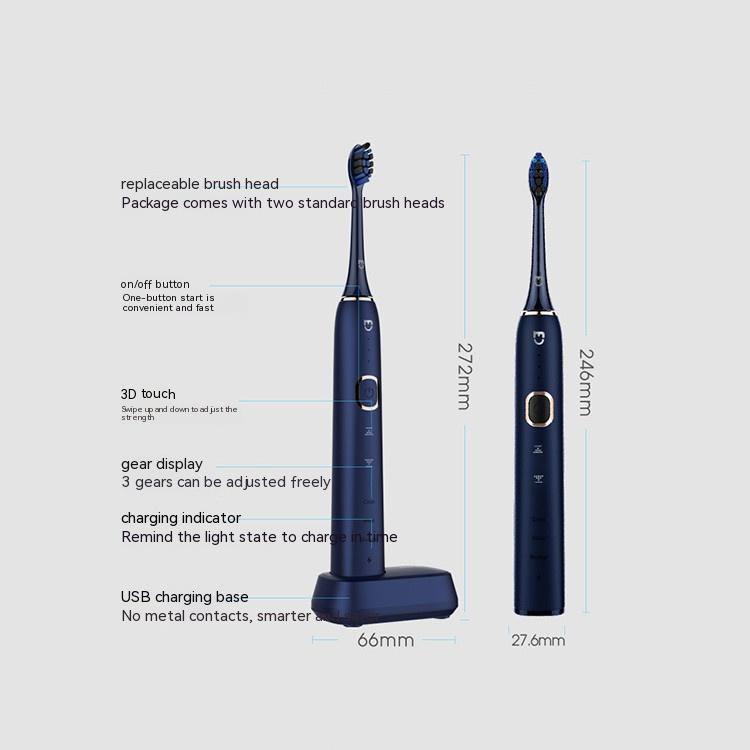 3D Touch Adjustable Speed Electric Toothbrush