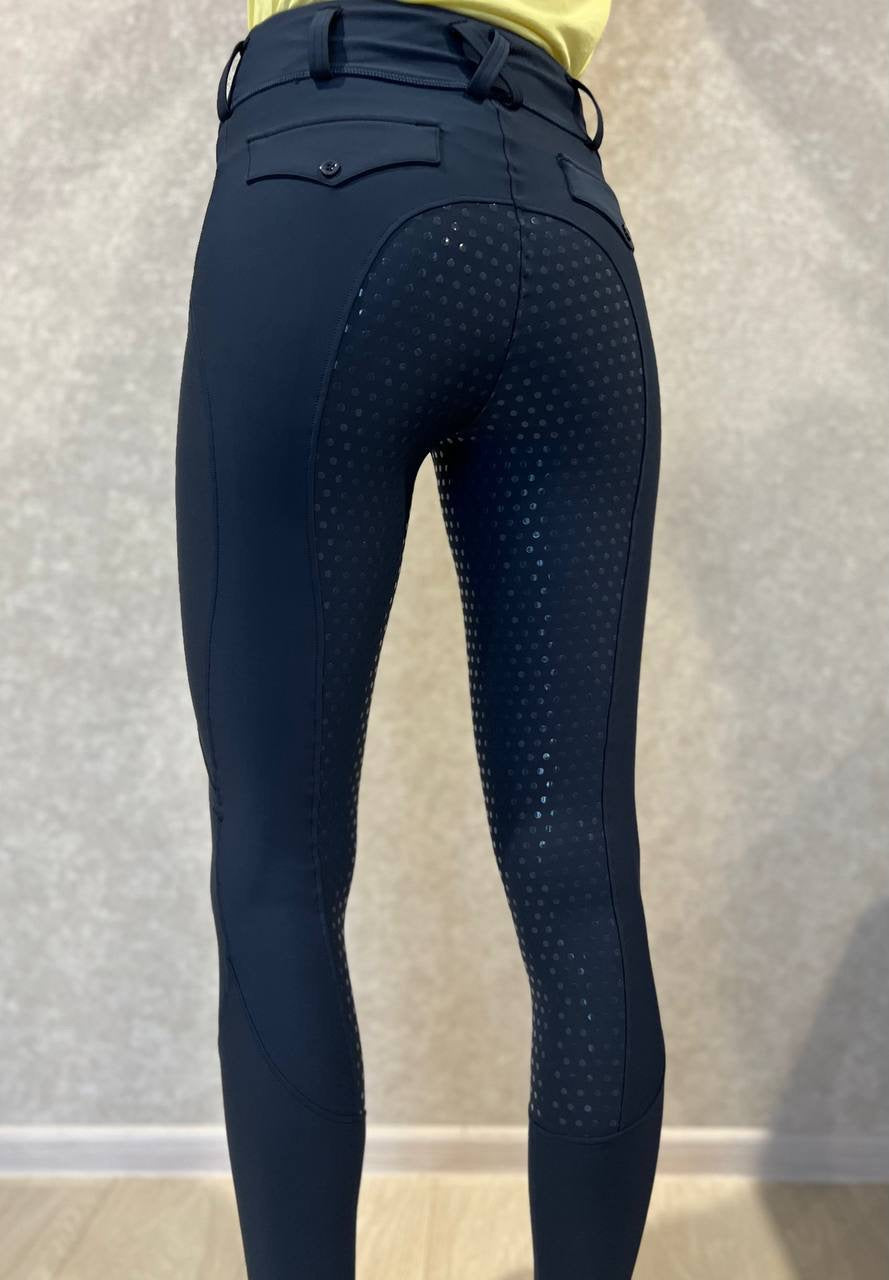 Full-seat Silicone Equestrian Pants Anti-Pilling Outdoor Riding Tights