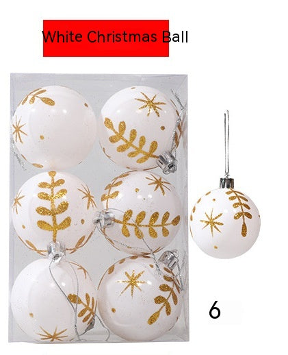 6cm Painted Christmas Ball Decor