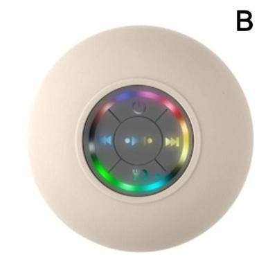 Big Suction Cup Waterproof Bluetooth Speaker LED Light Emitting