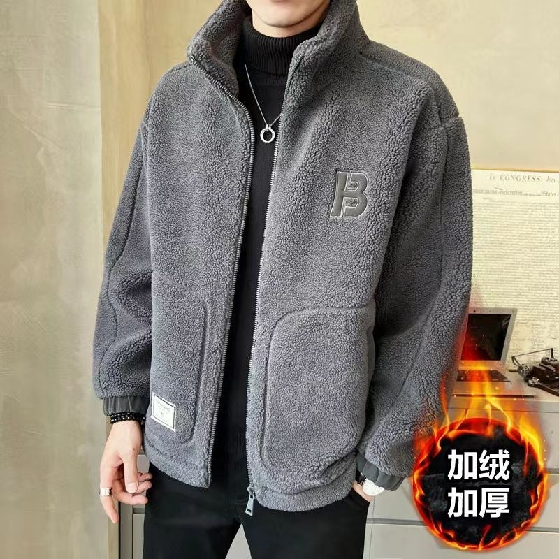 Men’s Lamb Wool Coat For Men Autumn And Winter jacket