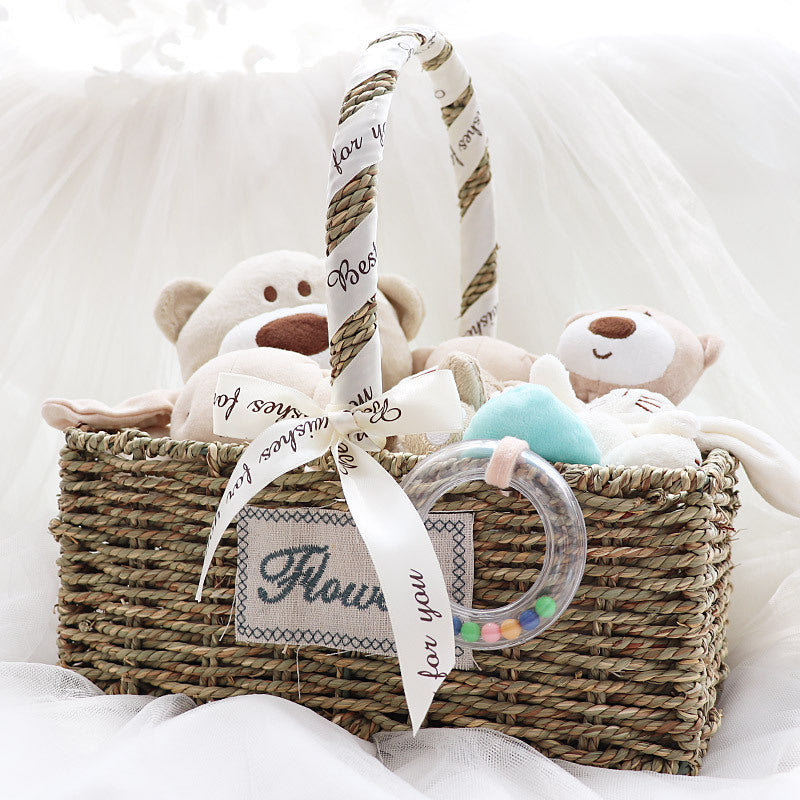 Newborn baby gift box cotton toys set