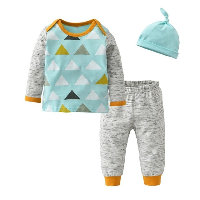 Baby Boy Cloud Pattern Clothes Set