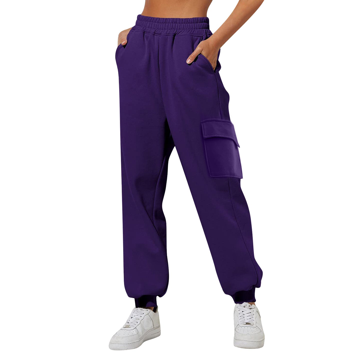 Women's High Waist Loose Sports Comfortable High Waist Velvet Padded Sweatpants