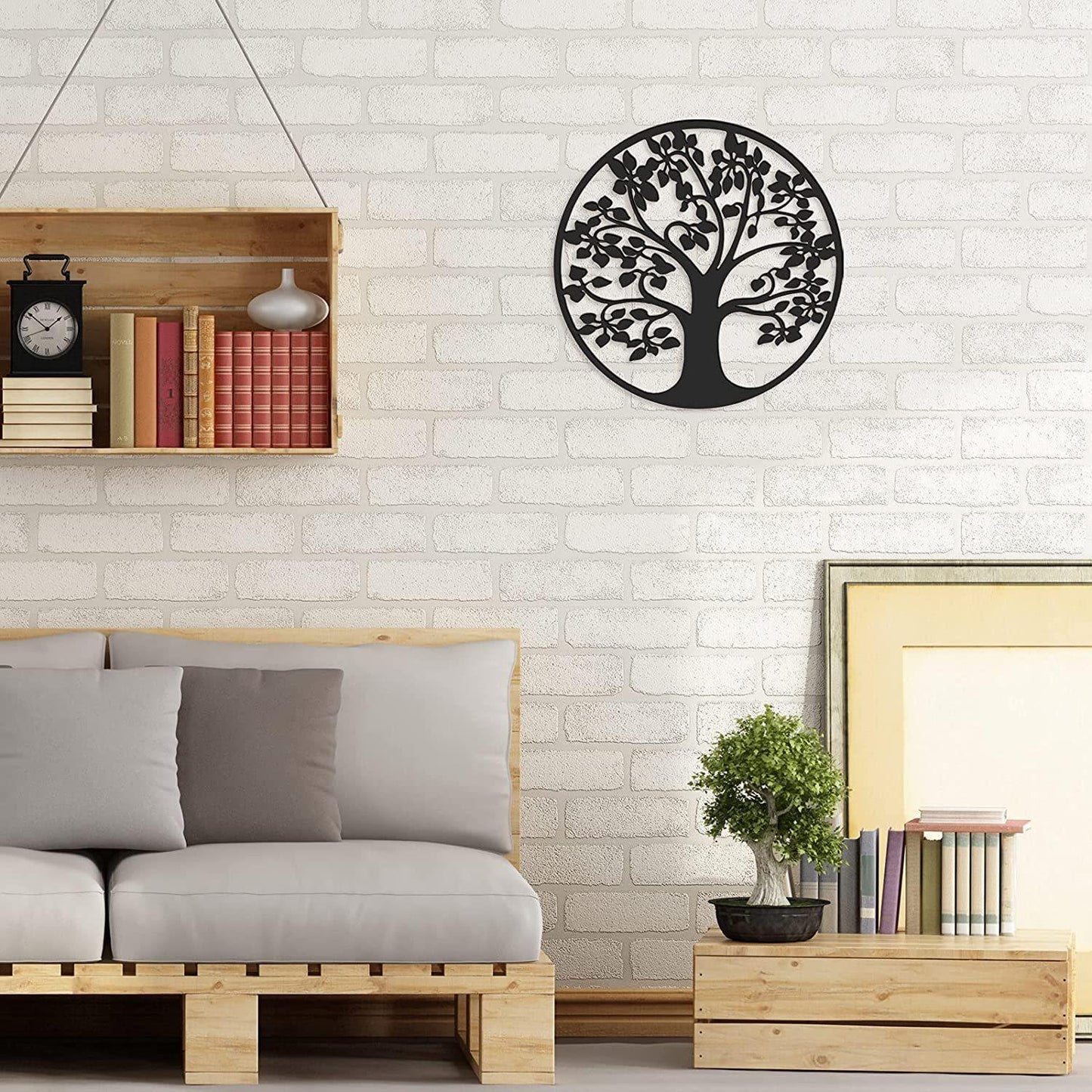 Tree Of Life Home Wall Decoration Metal Silhouette Art Pendant Iron Crafts