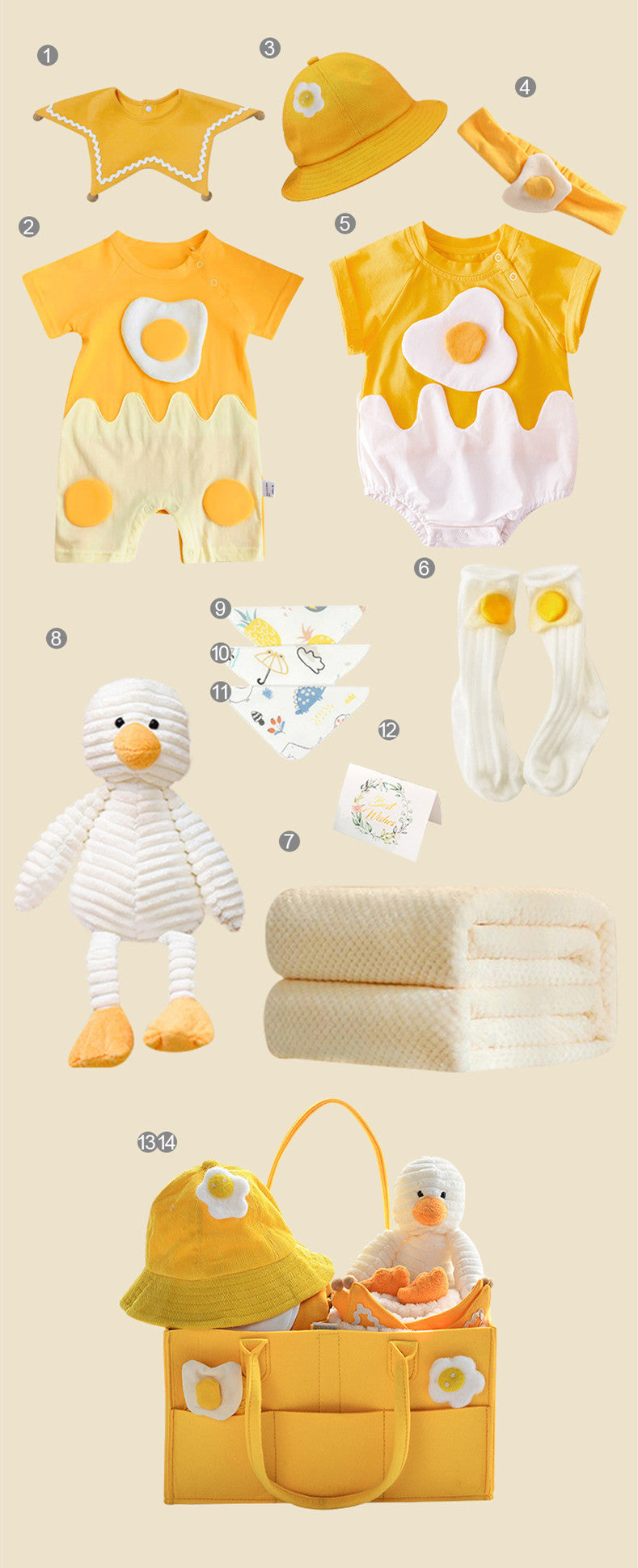 Gift box for newborn baby summer clothes