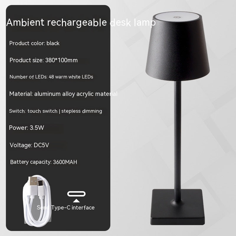 Charging Bar Table Lamp Touch Dimming