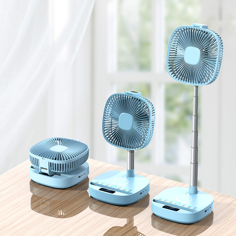 Portable Telescopic Folding Floor Fan