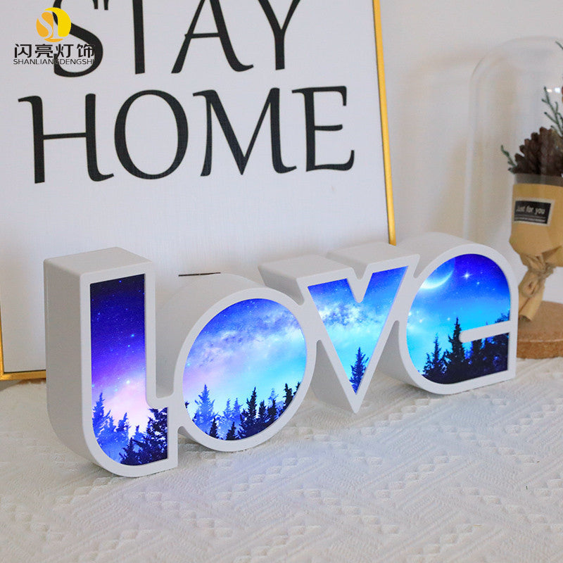 Valentines Day LED LOVE light decor