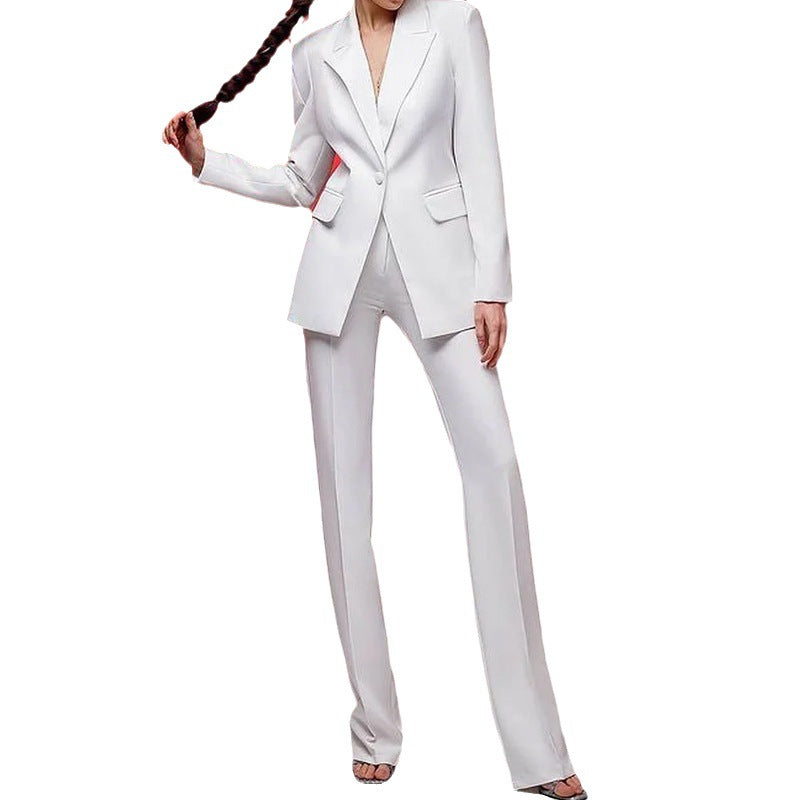 Solid Color Fashion Temperament Business Suit