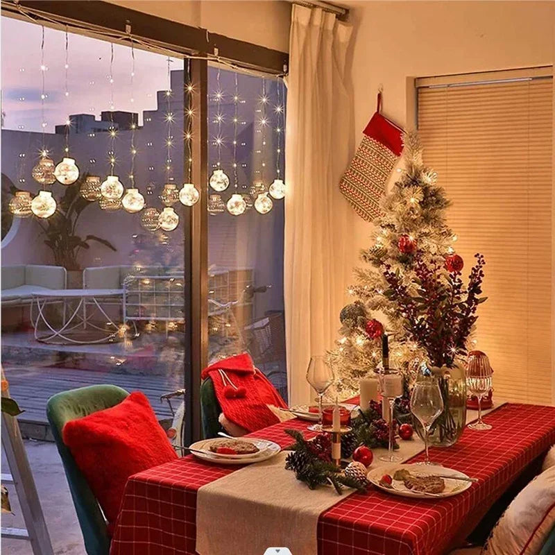 10 LED Christmas Curtain Lamp Set