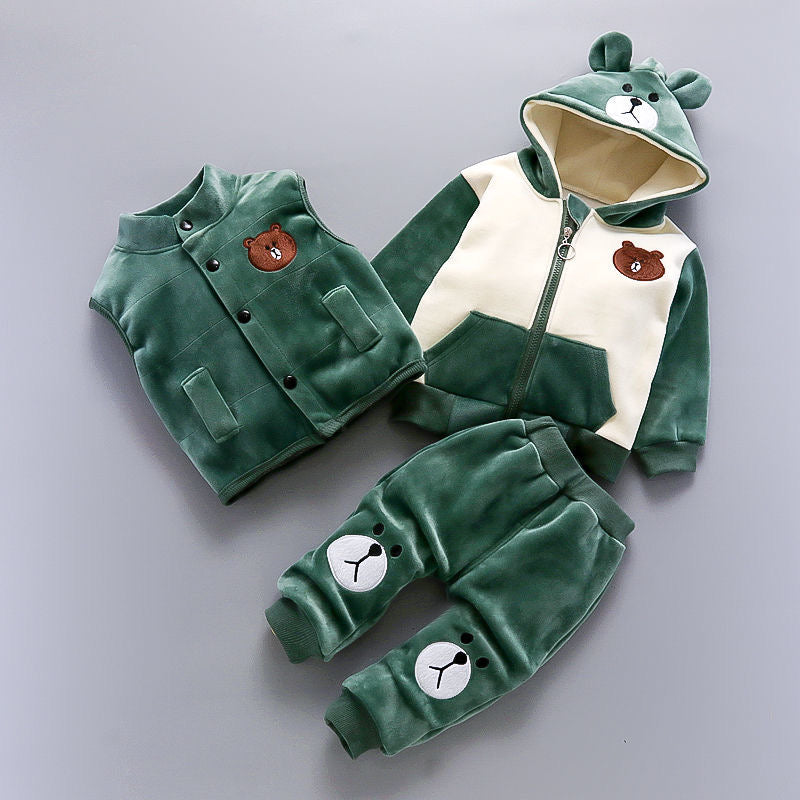 Boys thick clothes Three-pieces Set Baby boy Clothes For boys And Children Warm clothes for children