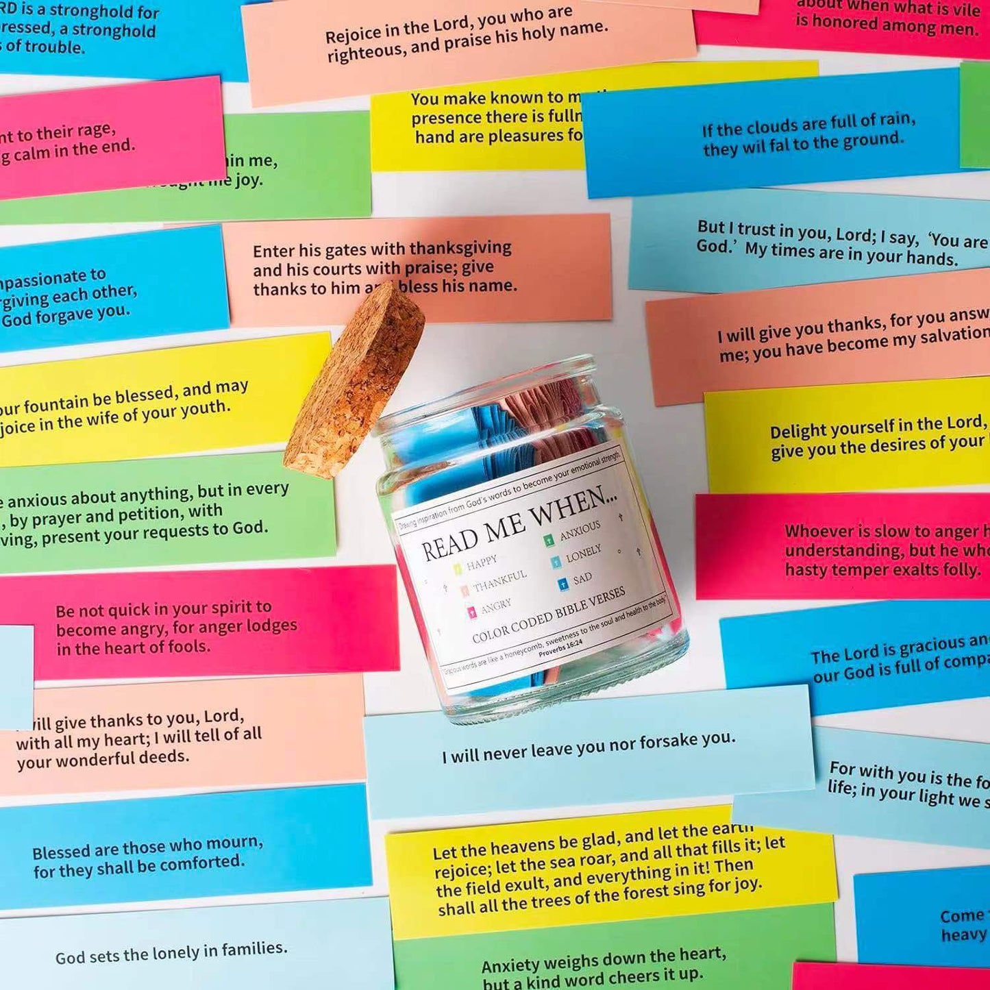 Bible verses in a jar