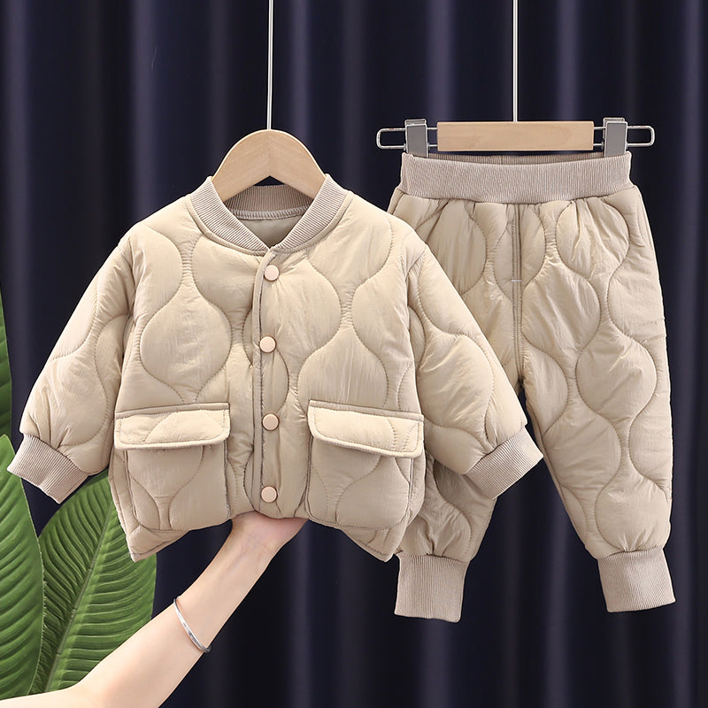 Boys Cotton Warm 2-piece Clothes Set