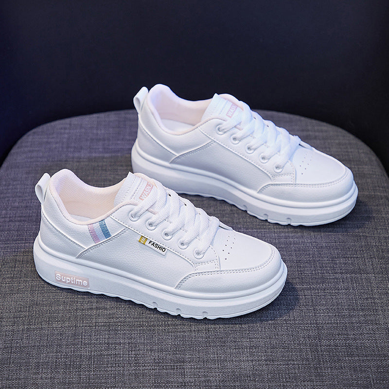 Korean Version Of All-match White Shoes Women Running Leisure