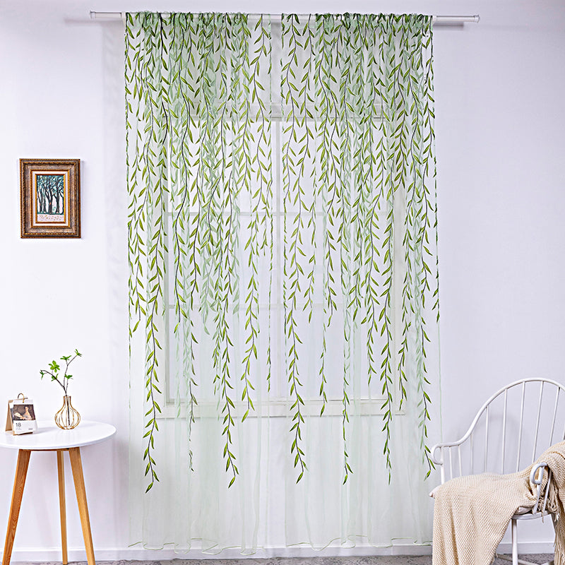 Inverted Willow Wicker Offset Printing Curtains