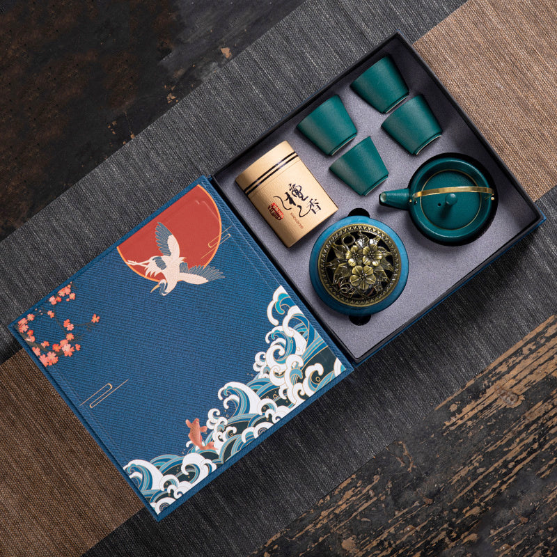 Ceramic Kung Fu Tea Set Gift Box Set Business Small Gift