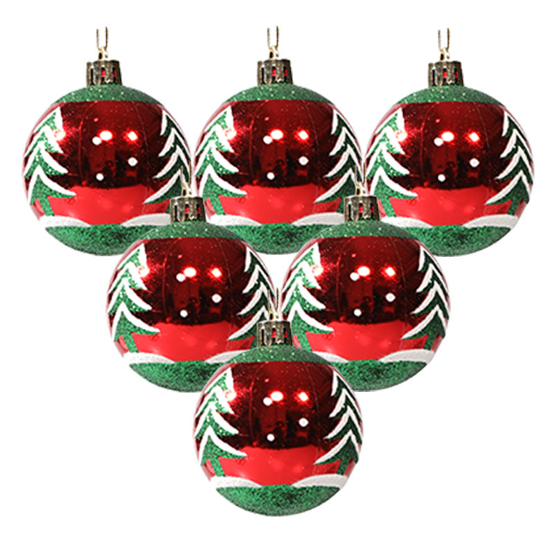 6cm Painted Christmas Ball Decor