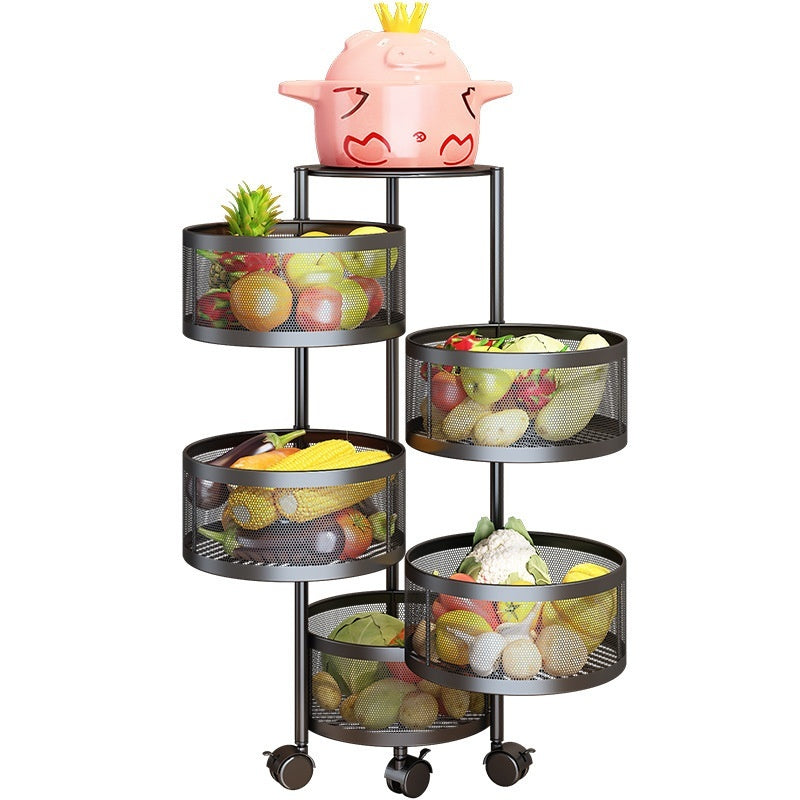 Household Floor Multi-layer Storage Rack Vegetables And Fruits