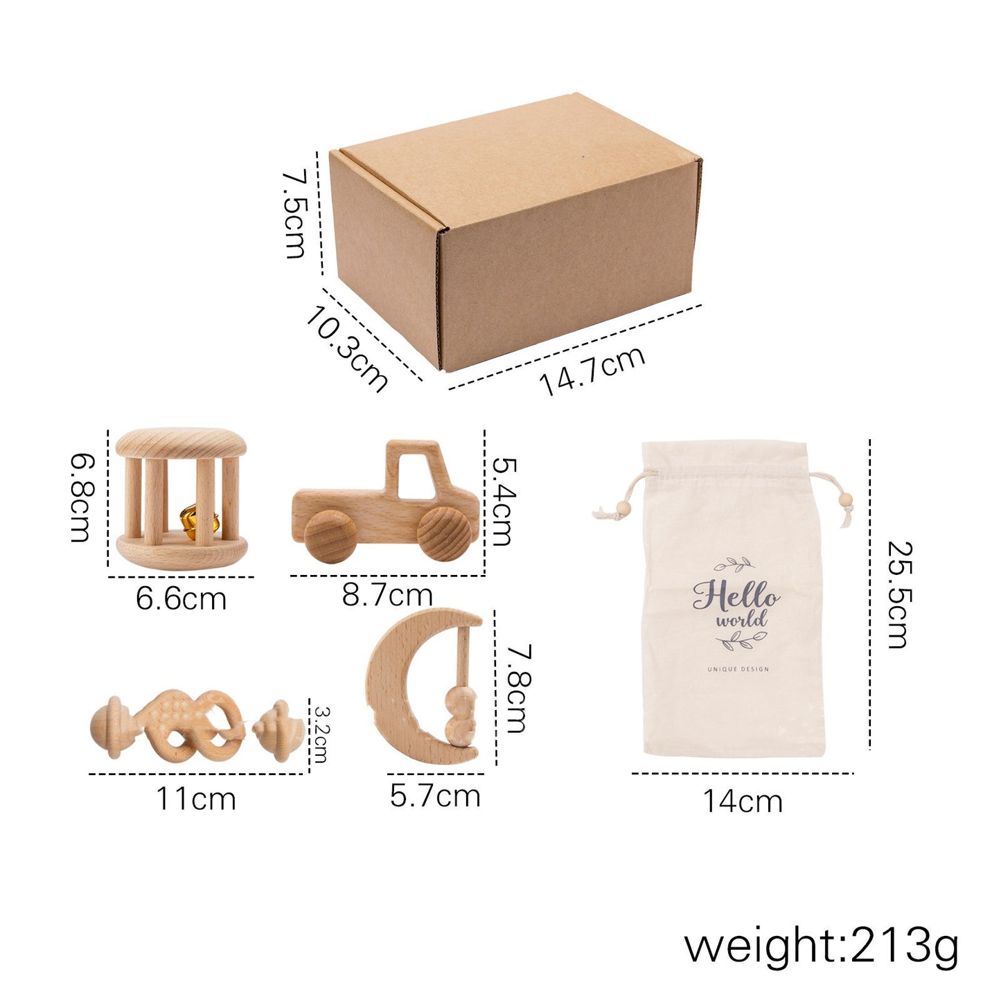 Baby gift toy set