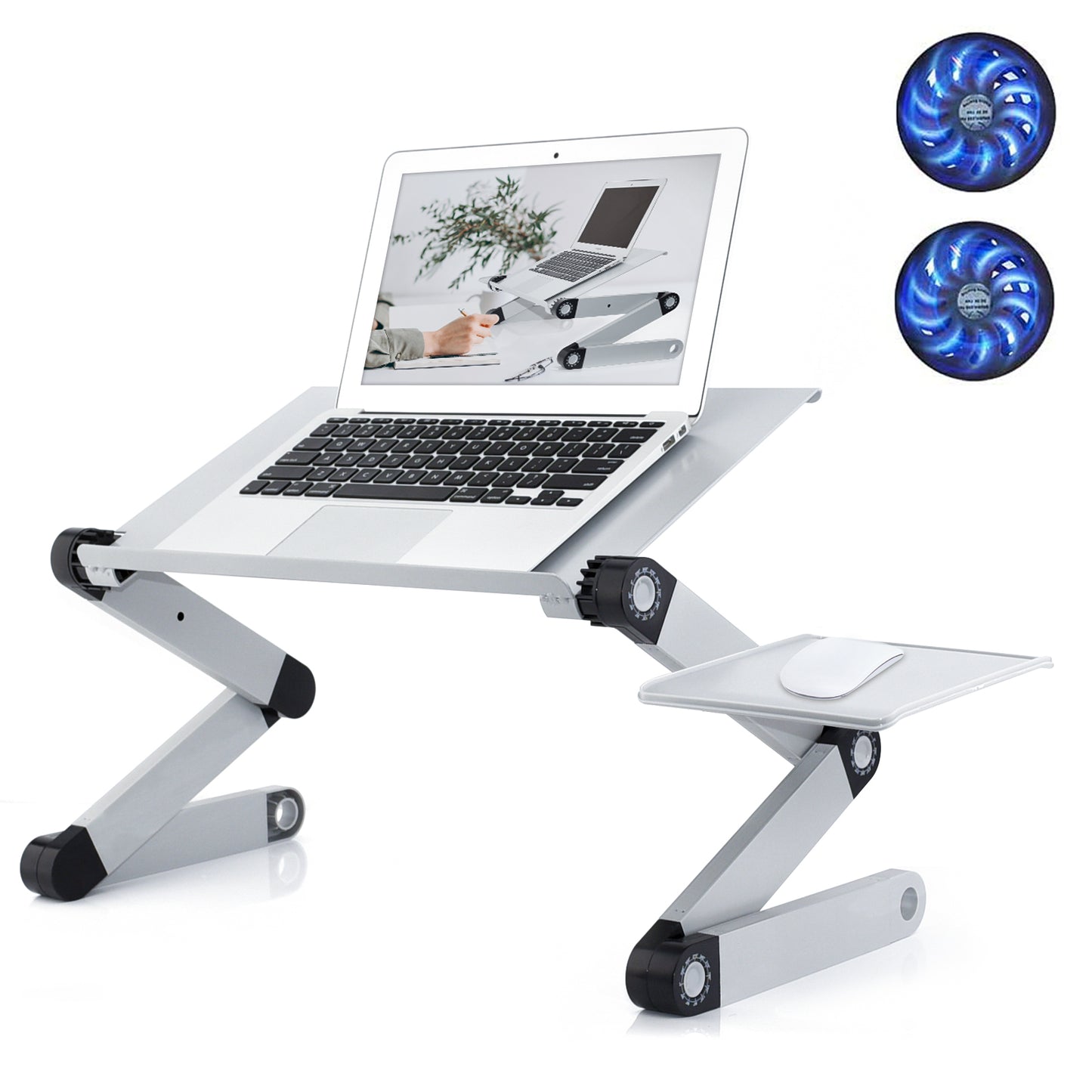 Adjustable Laptop Stand with Cooling Fans