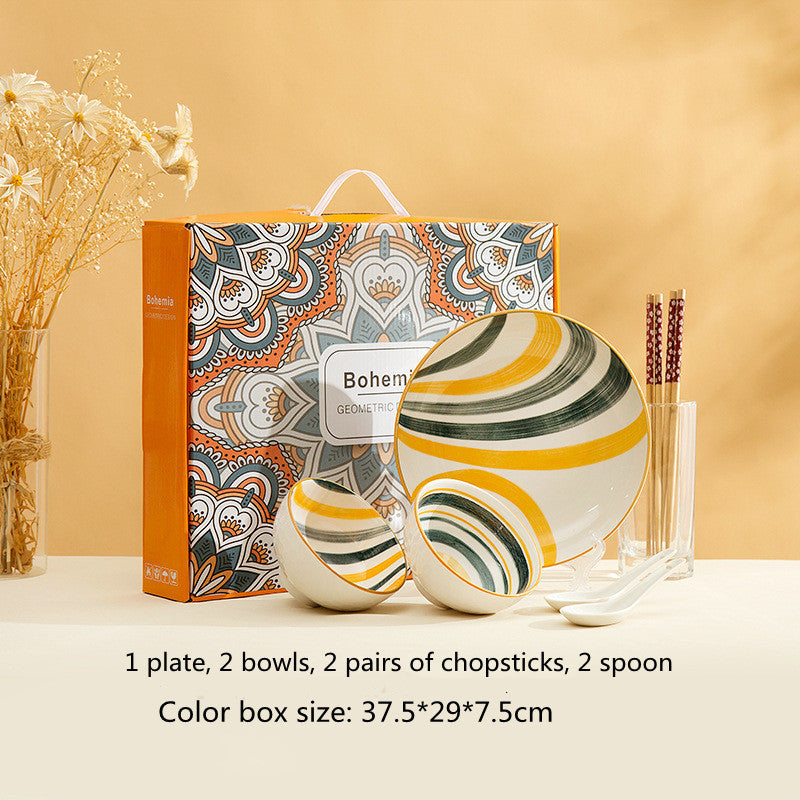 Galaxy Planet Tableware Set Gift Color Box