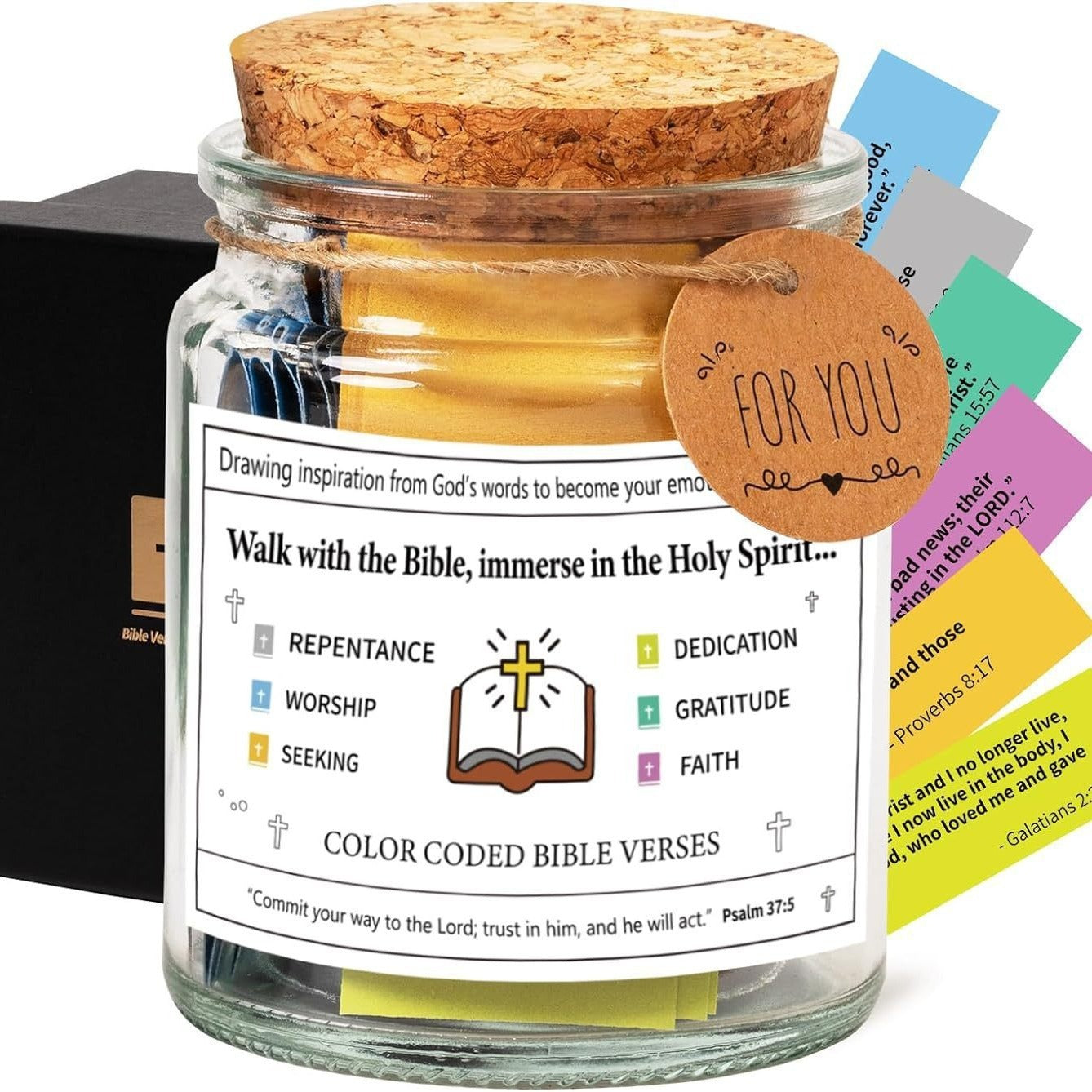 Bible verses in a jar