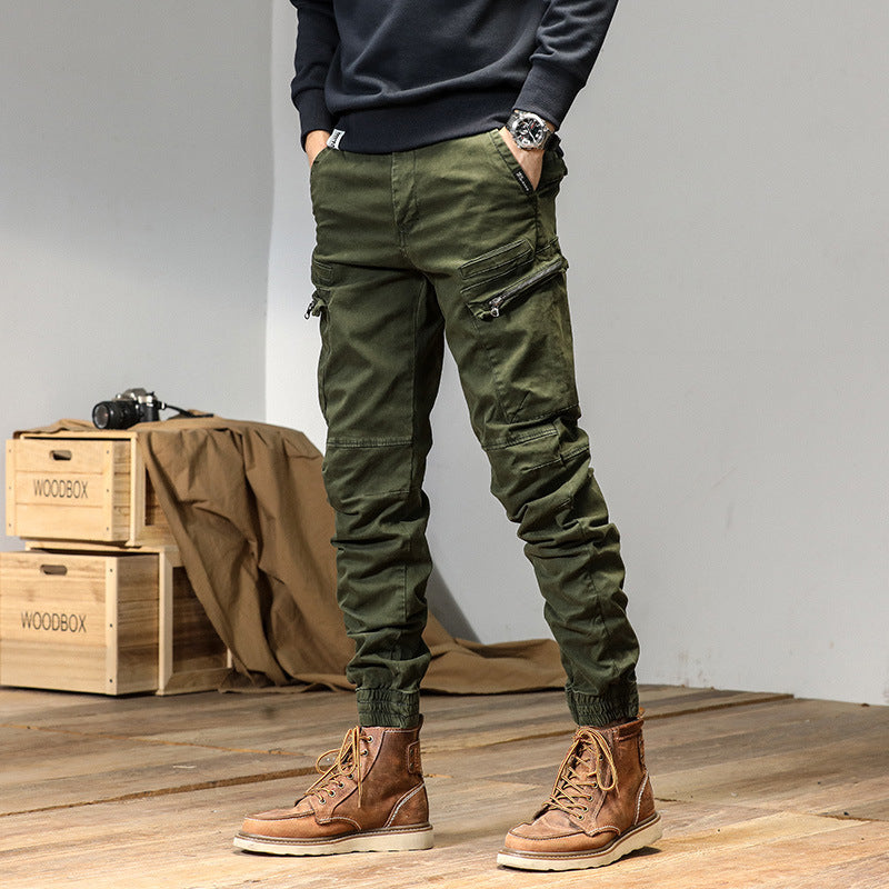 Overalls Men's Autumn New High Street All-match Japanese Ankle-tied Loose Trousers