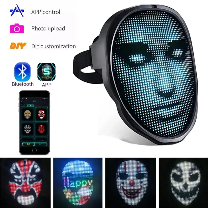 Halloween LED Luminous Face Masks