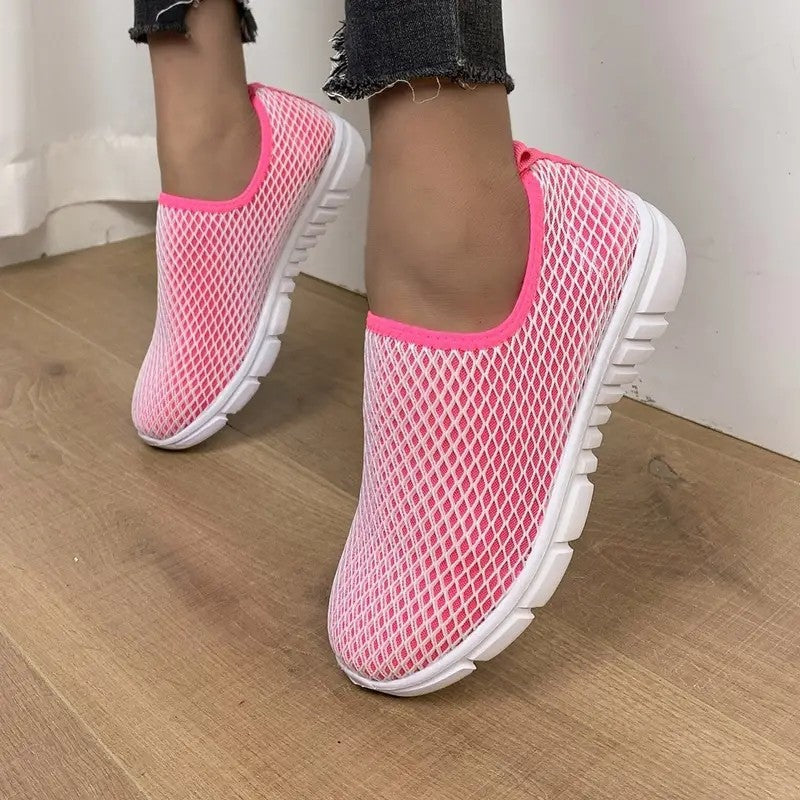 Cnady Color Sports Shoes Summer Walking Running Flats Shoes Women Sneakers