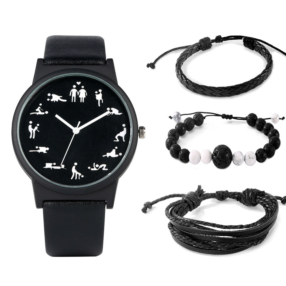 Men's box set watch and bracelet