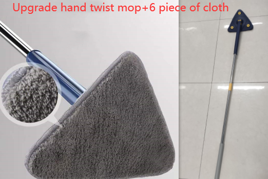 Extendable Triangle  360 Rotatable Adjustable Cleaning Mop