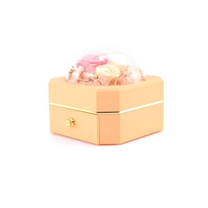 Valentine's Day rose in jewerly box