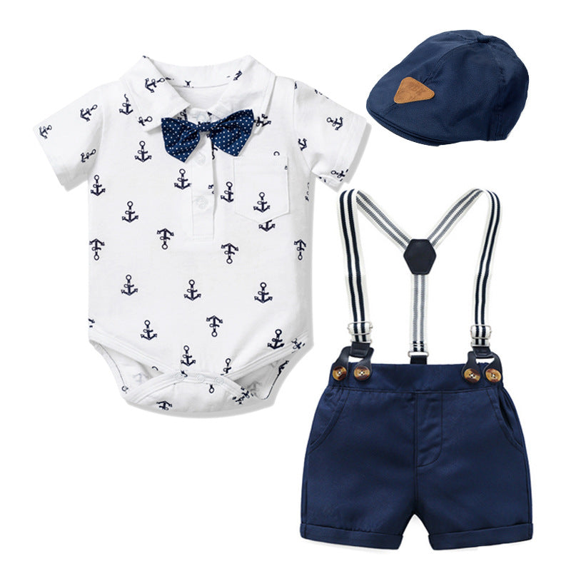 Baby Gentleman Triangle Romper