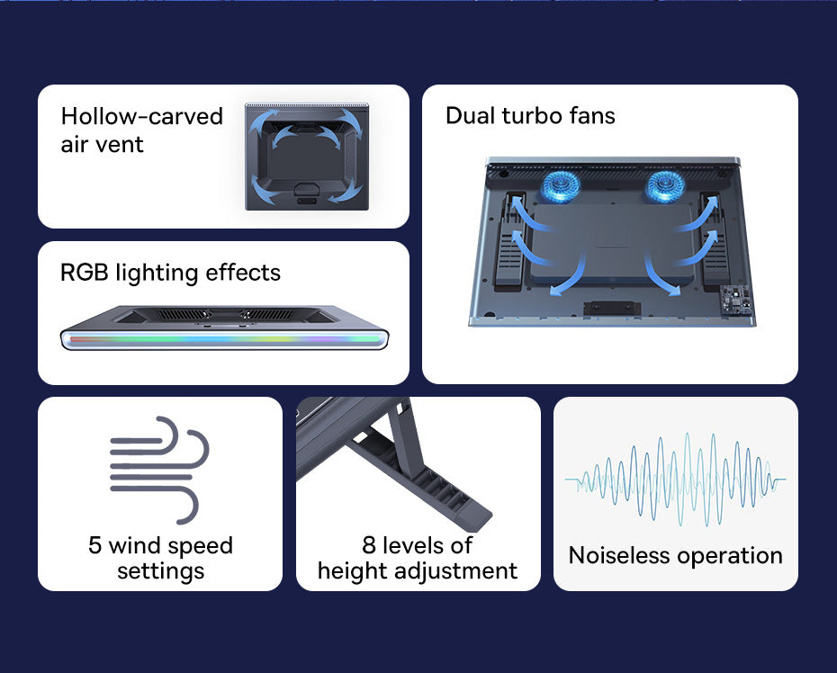 Notebook cooling Stand Turbofan Version