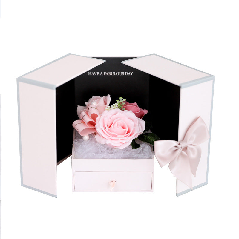 Valentine's Day Creative Roses Jewelry Gift Box