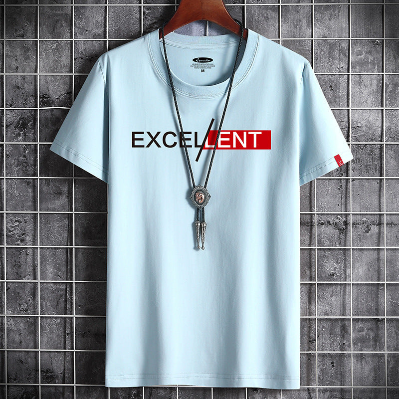 Cotton Summer Men's t-shirt Men’s Short-sleeved T-shirt Bottoming Shirt Top Clothes For Men