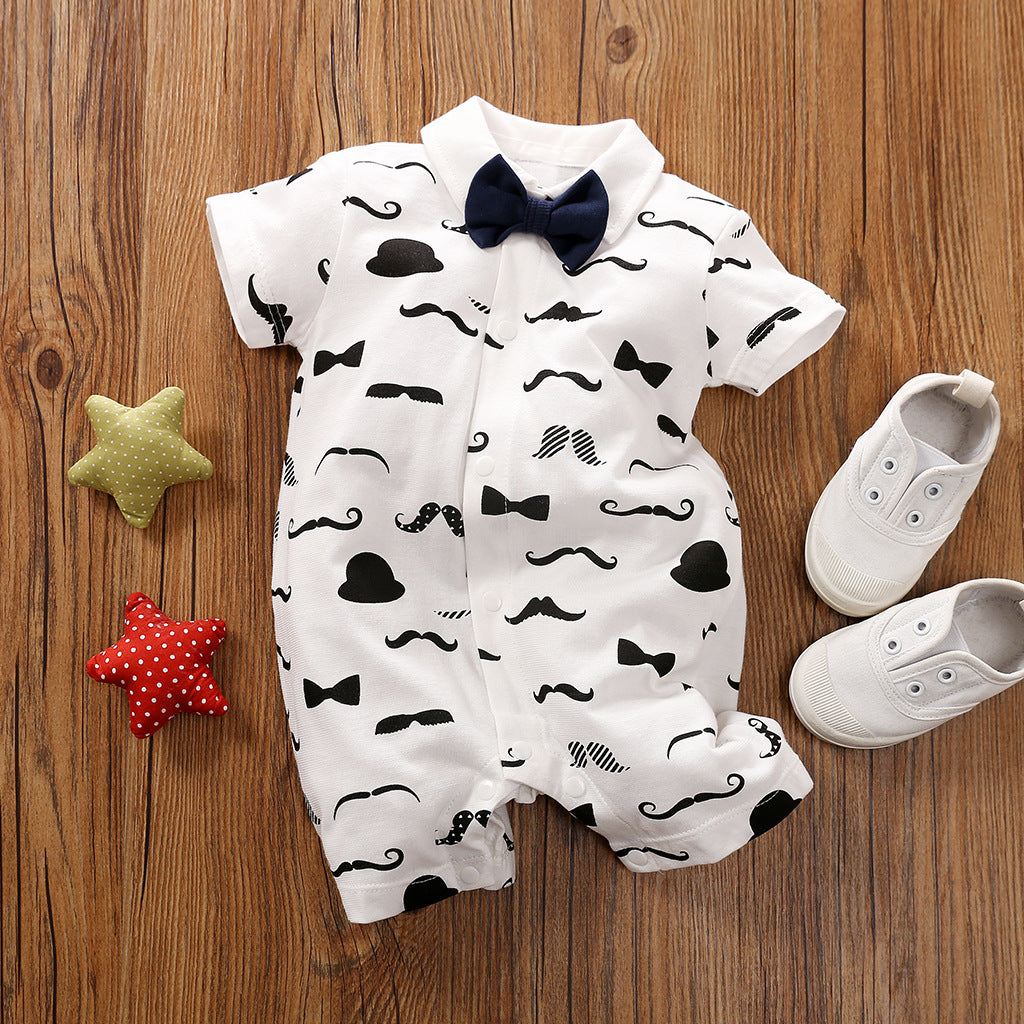 Gentleman Baby Romper Long-sleeved Clothes