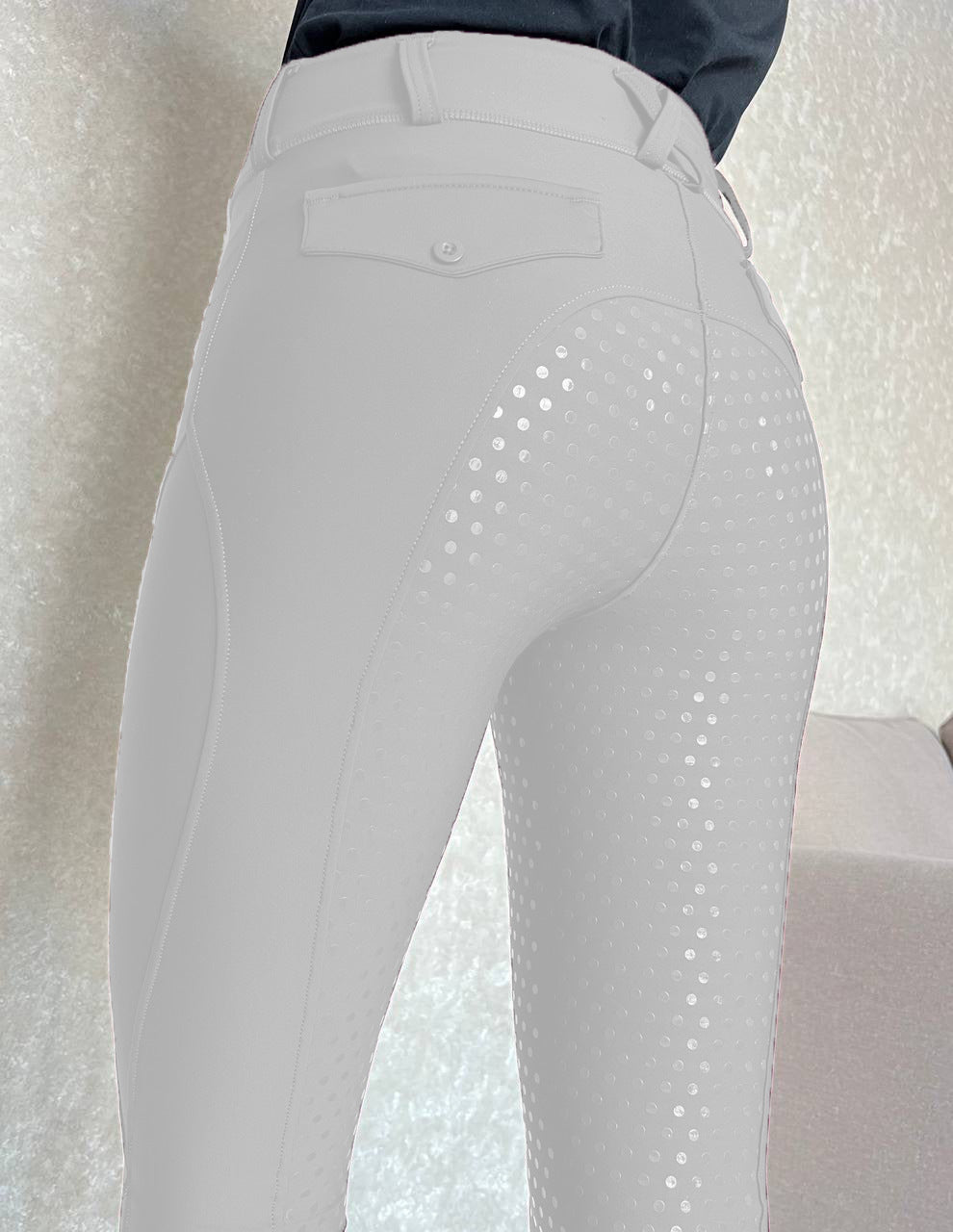 Full-seat Silicone Equestrian Pants Anti-Pilling Outdoor Riding Tights