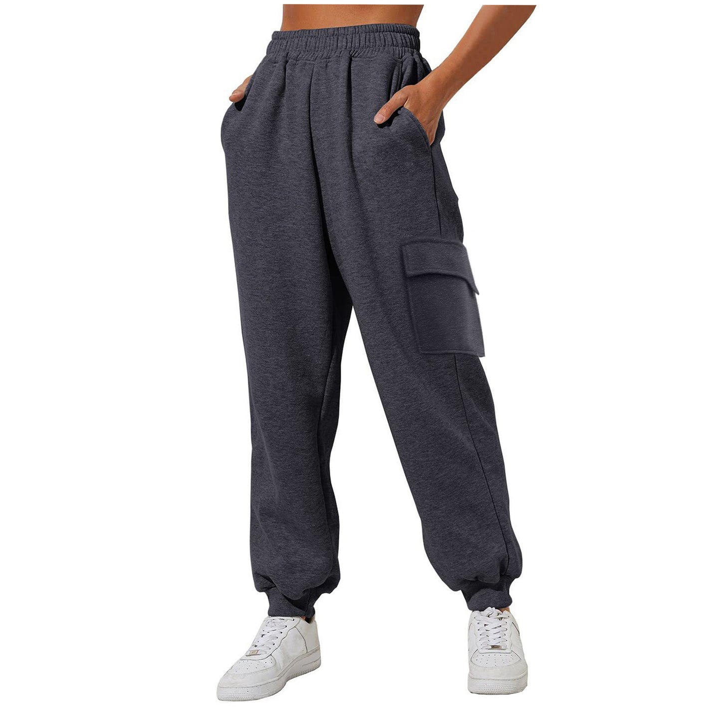 Women's High Waist Loose Sports Comfortable High Waist Velvet Padded Sweatpants