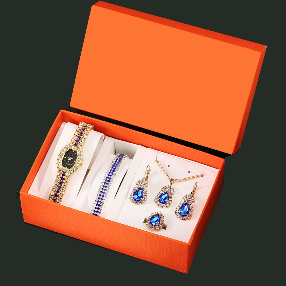 Gift box set watch with jewerly