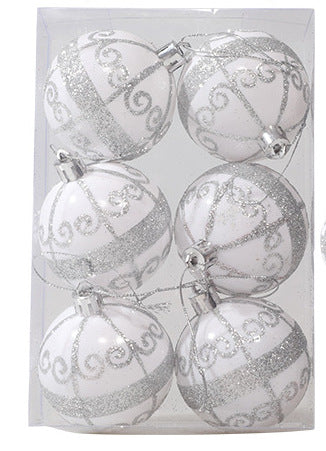 6cm Painted Christmas Ball Decor