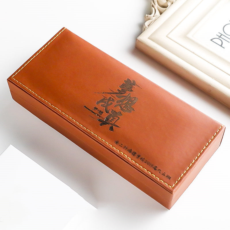 Leather Metal Signature Pen Packaging Gift Box