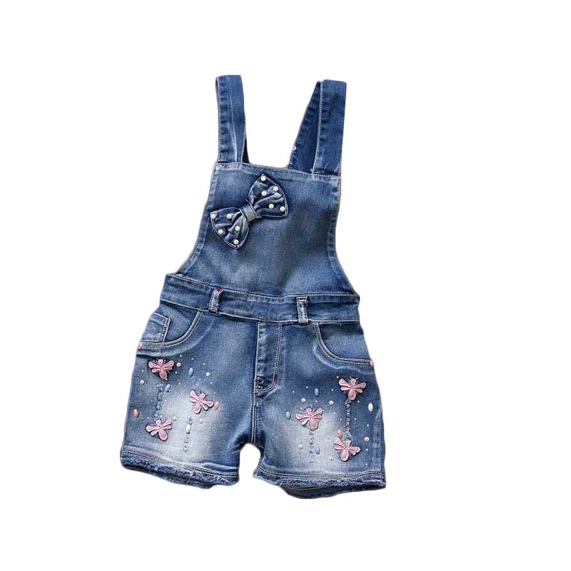 Girl Faded Jeans Jumpsuit Girl American Style jeans