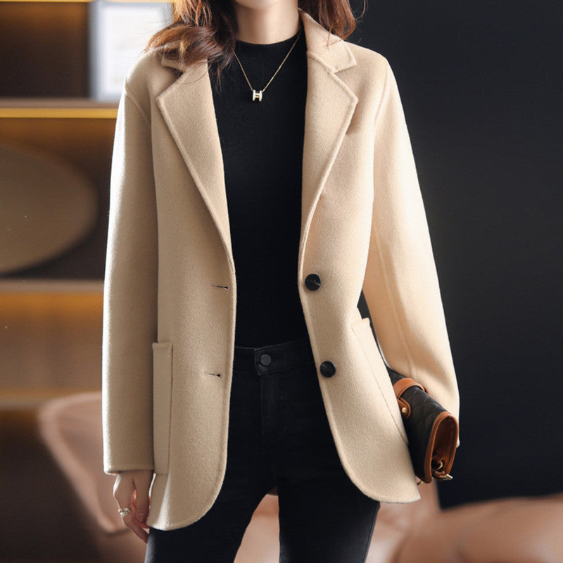 Women's Korean-style coat Casual Thickening Woolen Coat