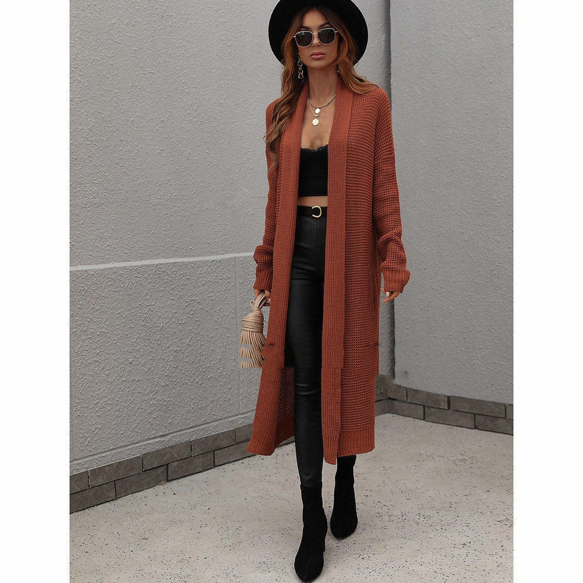 Women's coat Clothing Loose Solid Color Sweater