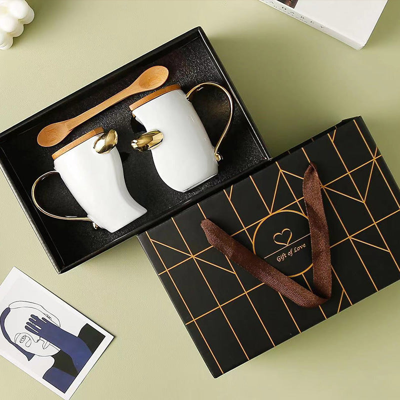 Creative ceramic mug gift box